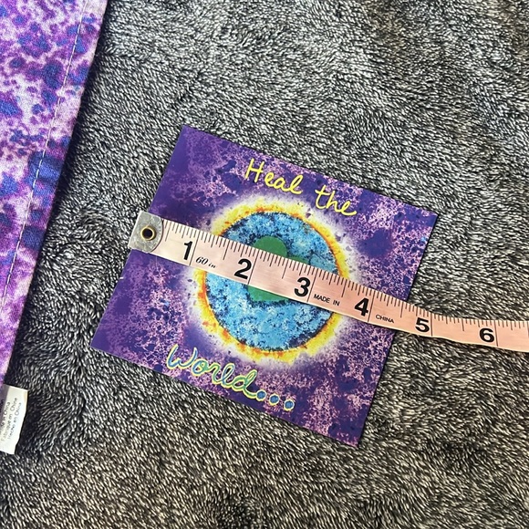 Penzeys Tie Dye Heal The World Cook DInner Tonight Towel / Cloth and Magnet - Picture 12 of 14